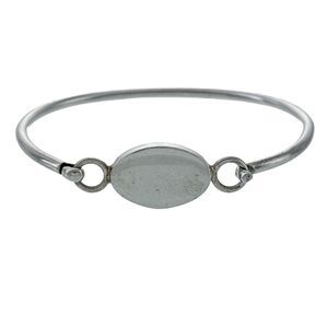 Vintage ATI Mexico Sterling 925 Oval Hook Bangle Bracelet 7"